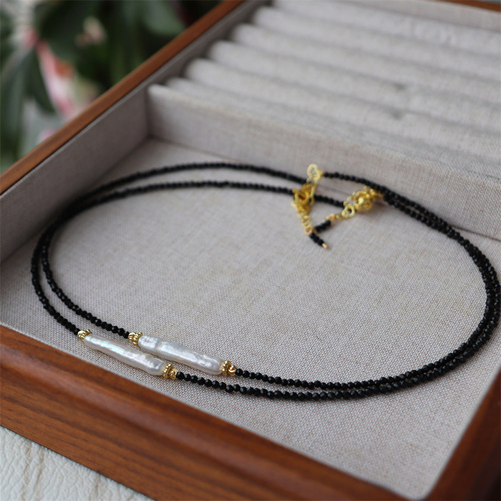 Noir Pearl Necklace