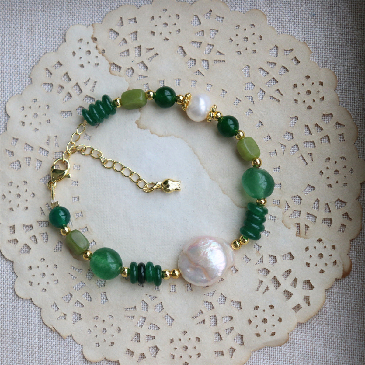 Verdant Pearl Bracelet