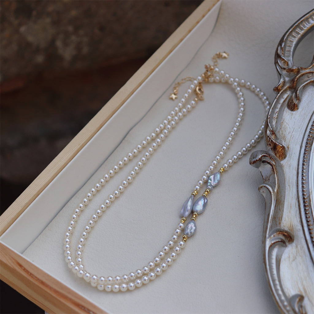 Moonlight Keshi Pearl Necklace (Single Pearl)