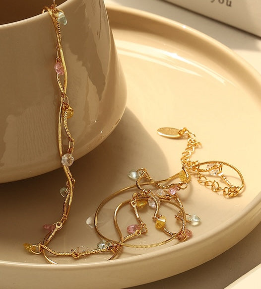 Floral Gem Necklace