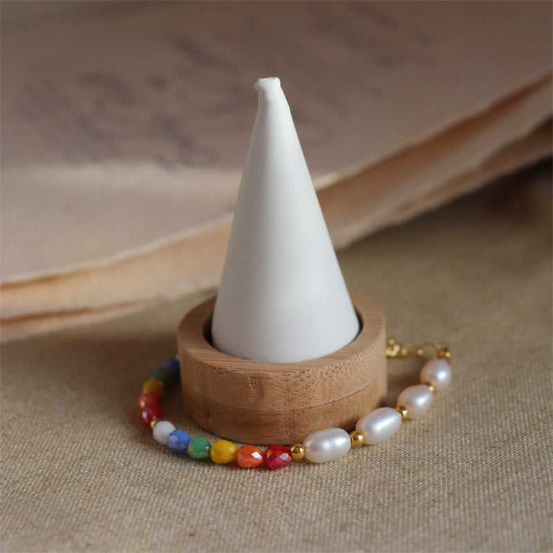 Pastel Bloom Pearl Bracelet