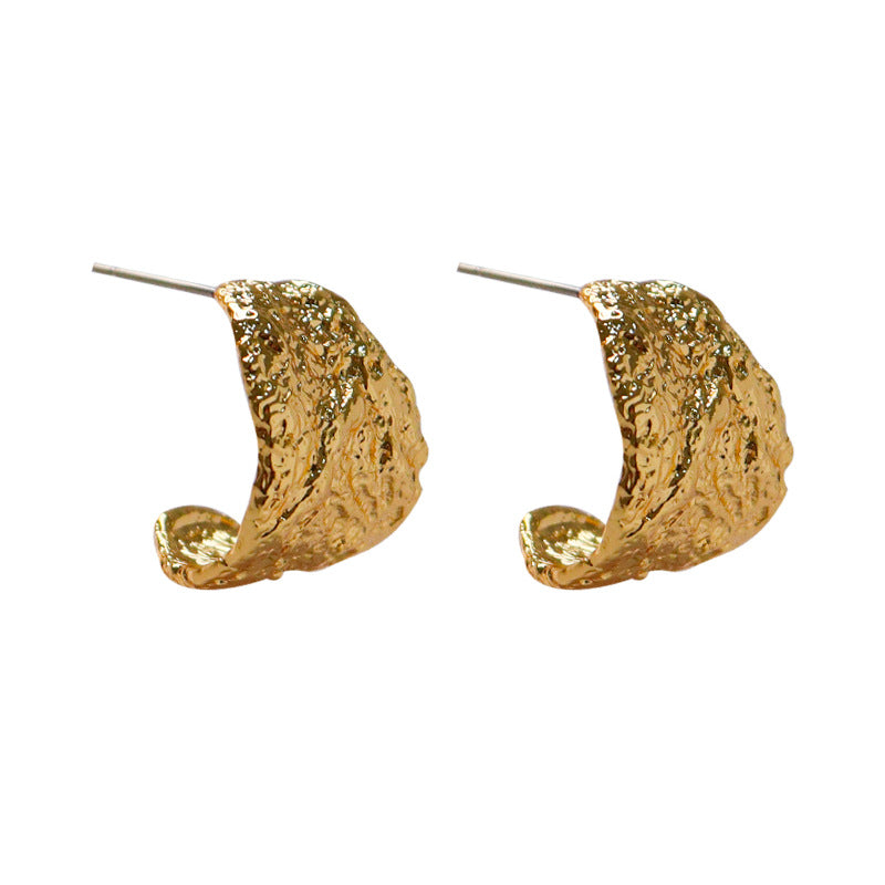 Molten Gold Hoop Earrings