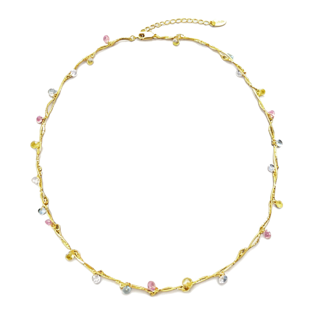 Floral Gem Necklace