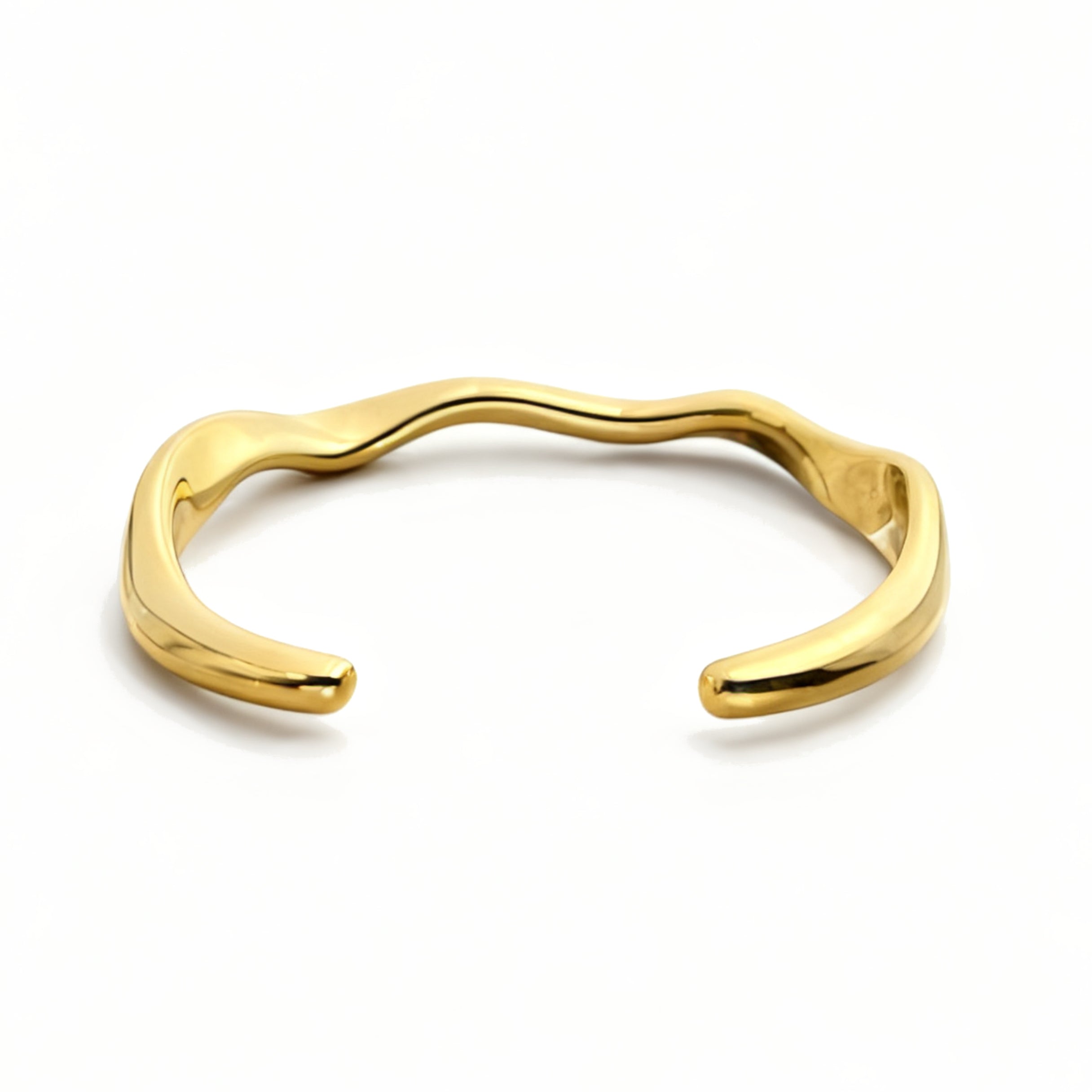 Golden Curve Cuff Bracelet