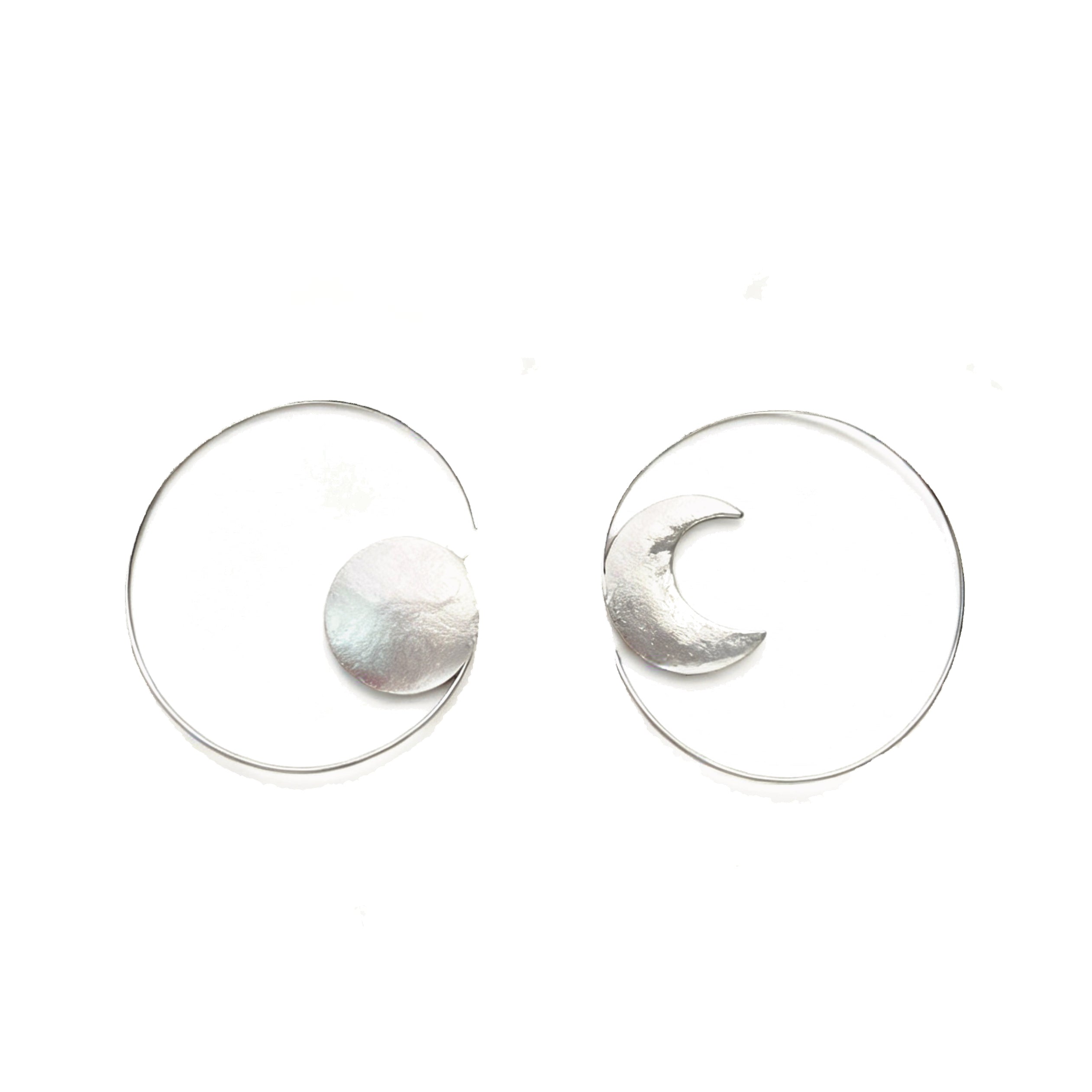 Celestial Balance Asymmetrical Hoop Earrings