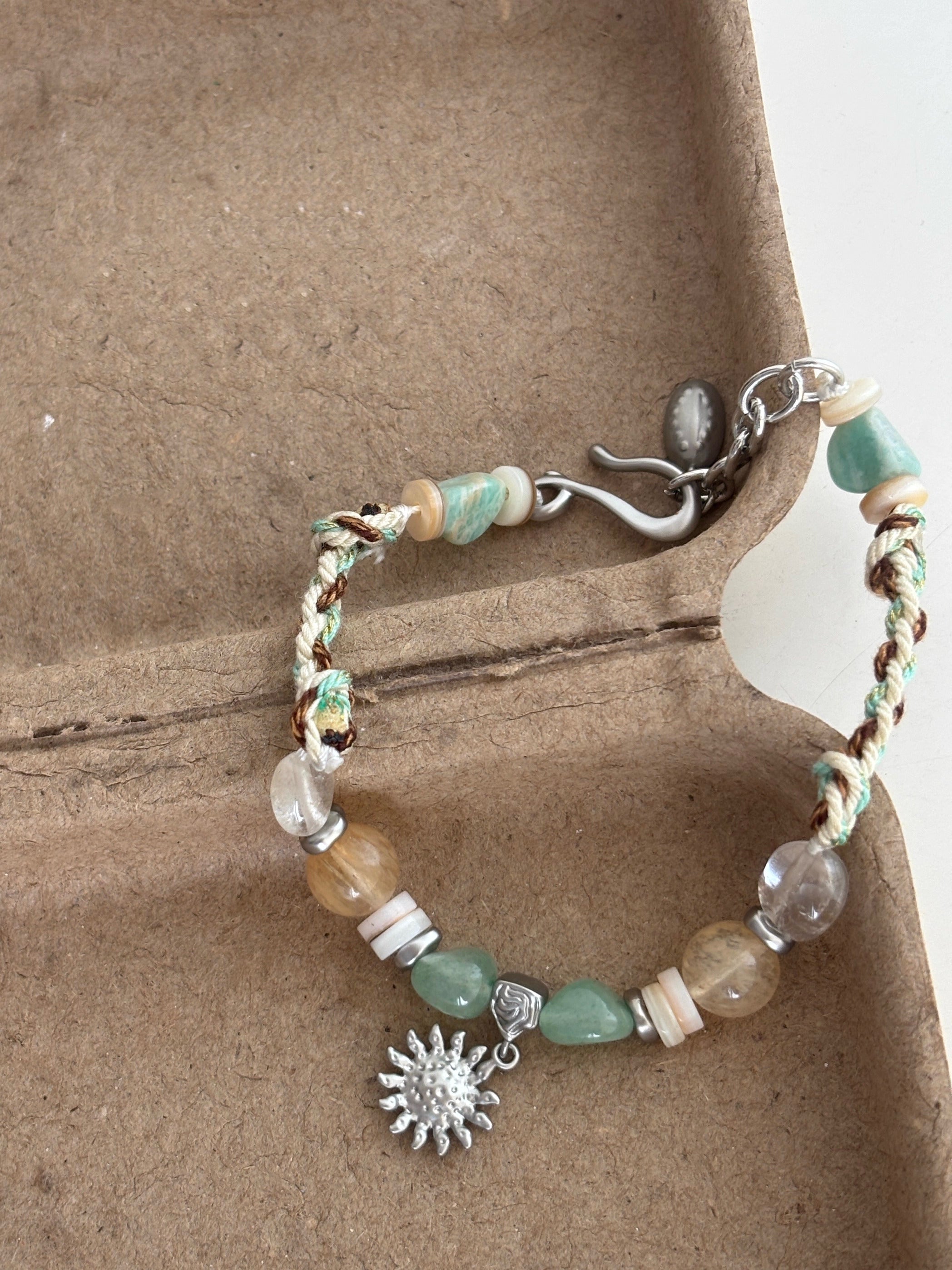 Sunrise Stone Beaded Bracelet