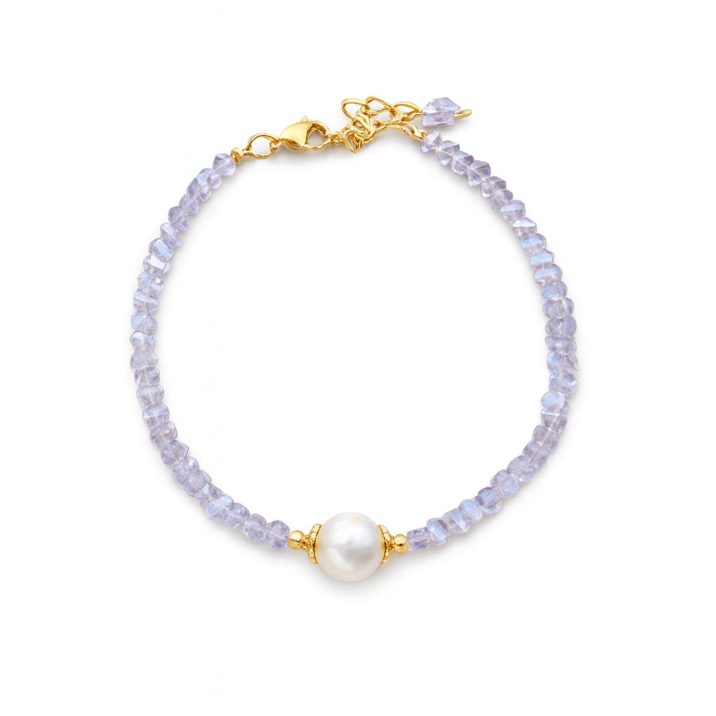 Amethyst Pearl Bracelet