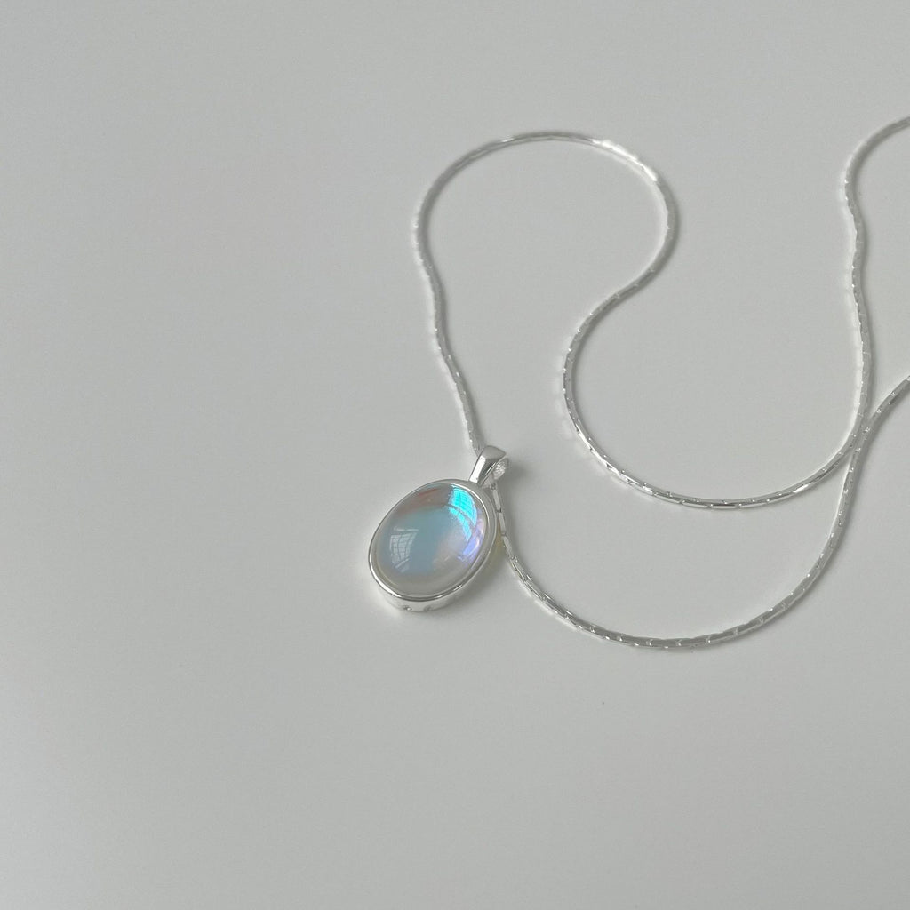 Selene Moonstone & Aquamarine Necklace