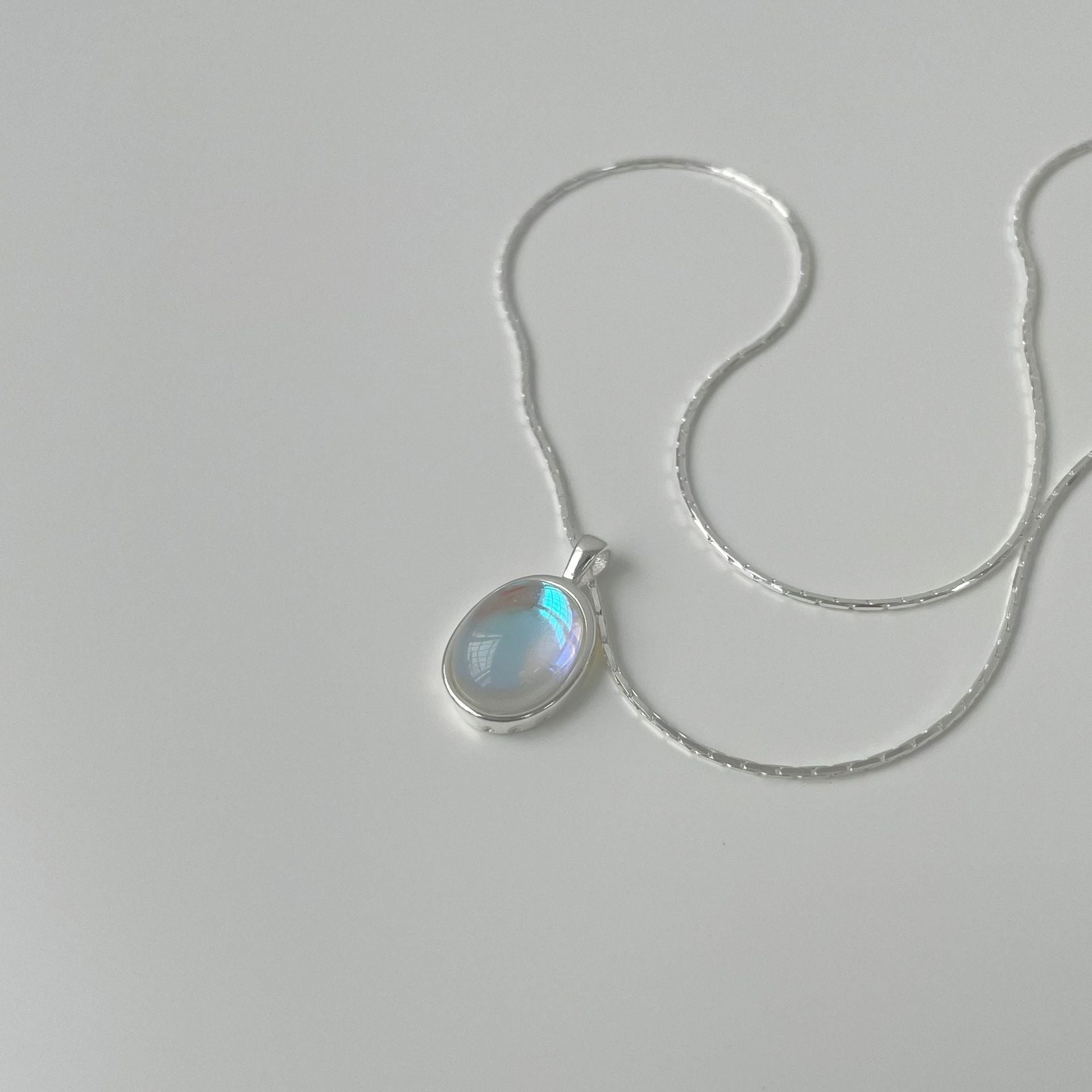 Selene Moonstone & Aquamarine Necklace