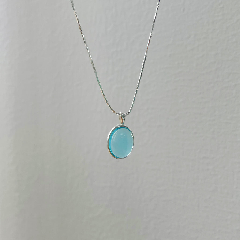 Selene Moonstone & Aquamarine Necklace