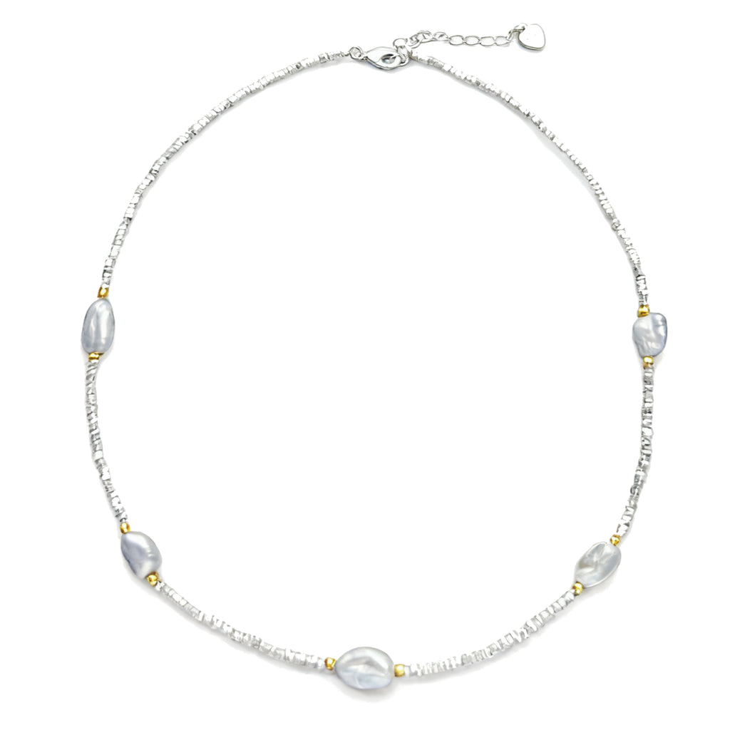 Stardust Baroque Pearl Necklace